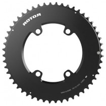 Rotor Aero Chainrings NoQ Round Rotor 4 Bolt 110BCD Outer Black