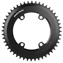 Rotor Aero Chainrings NoQ Round Rotor 4 Bolt 110BCD 1X Outer Black 60T